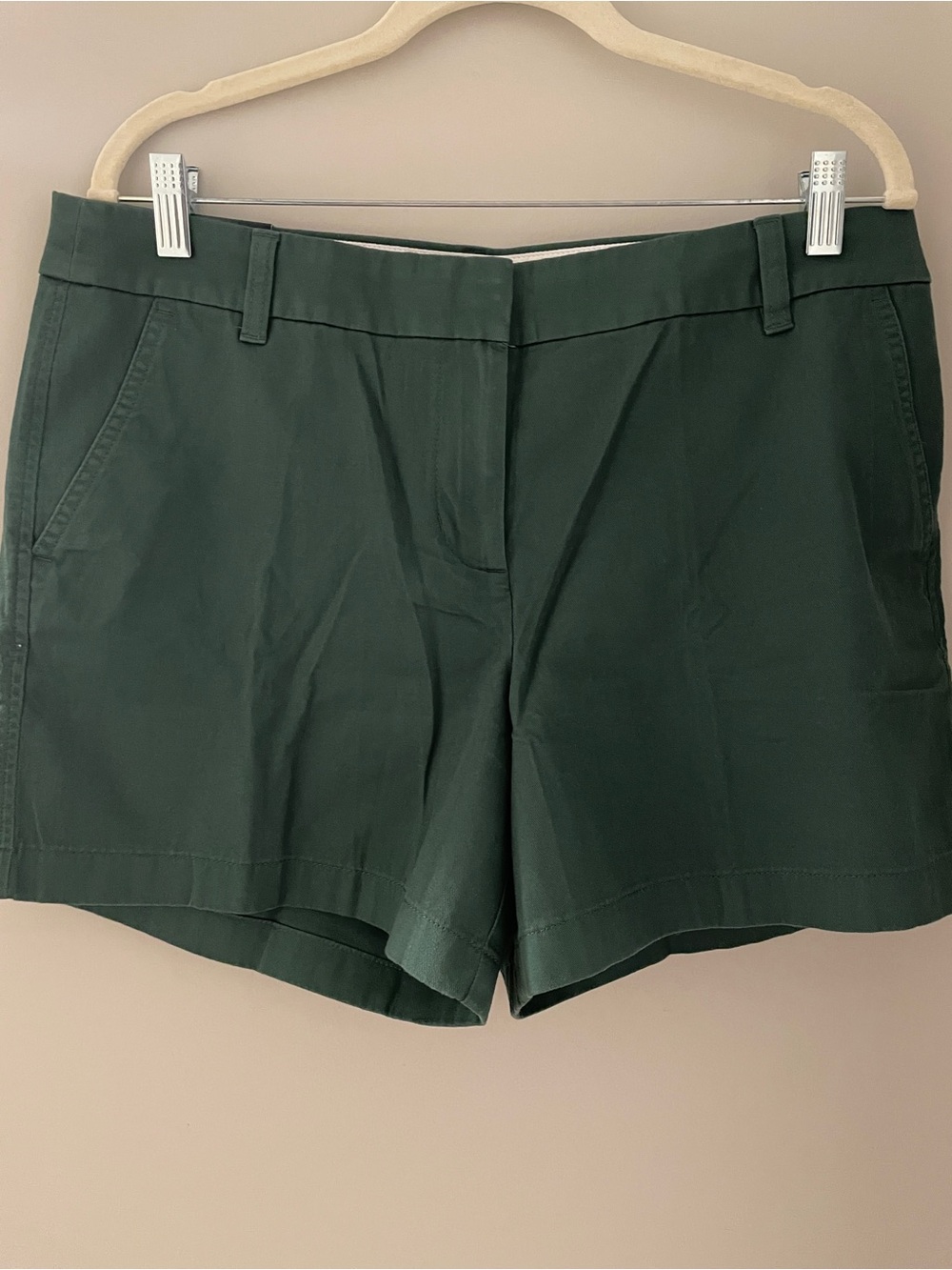 J. Crew Forest Green Women's Chino Bermuda Shorts